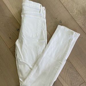 Madewell white skinny jeans